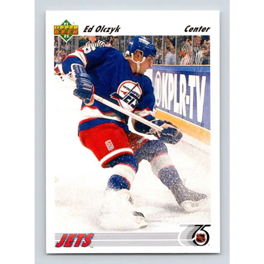 1991-92 Upper Deck #387 Ed Olczyk NM-MT Winnipeg Jets Hockey Card