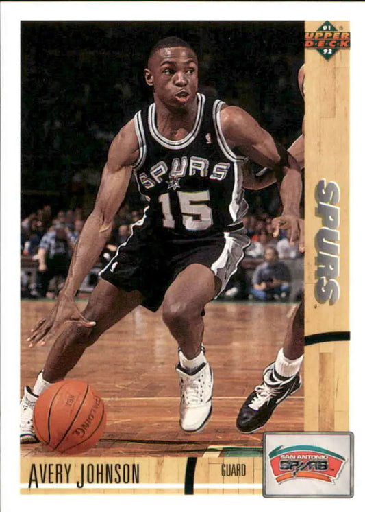 Avery Johnson San Antonio Spurs basketball trading card Upper Deck 1991-92 in NM-MT condition