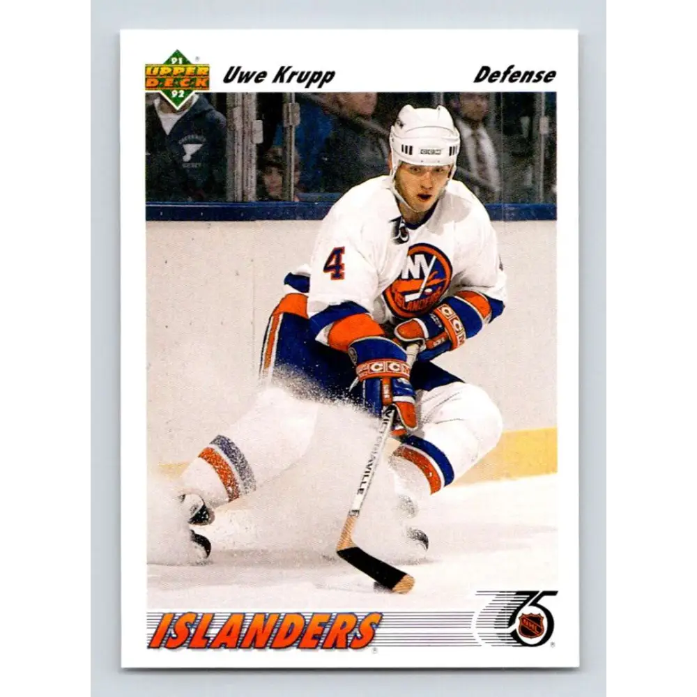 1991-92 Upper Deck #540 Uwe Krupp NM-MT New York Islanders Hockey Card