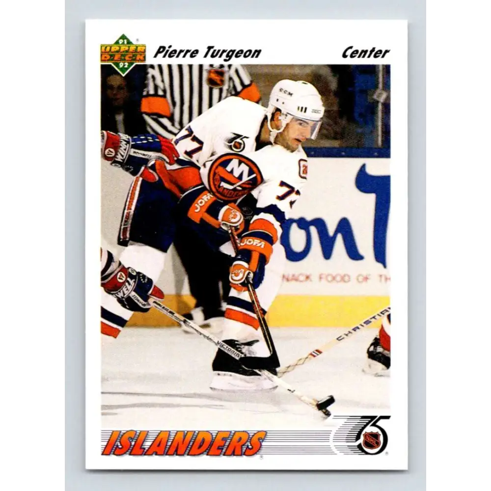 1991-92 Upper Deck #554 Pierre Turgeon NM-MT New York Islanders Hockey Card