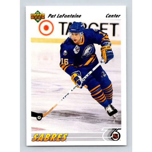 1991-92 Upper Deck #556 Pat LaFontaine NM-MT Buffalo Sabres Hockey Card
