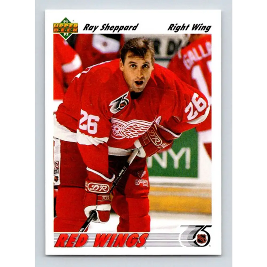 1991-92 Upper Deck #573 Ray Sheppard NM-MT Detroit Red Wings Hockey Card