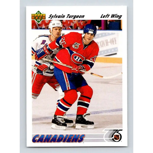 1991-92 Upper Deck #579 Sylvain Turgeon NM-MT Montreal Canadiens Hockey Card