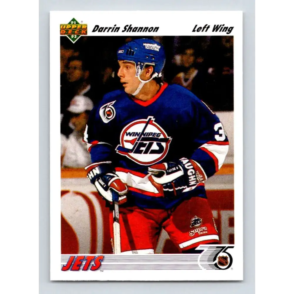 1991-92 Upper Deck #581 Darrin Shannon NM-MT Winnipeg Jets Hockey Card