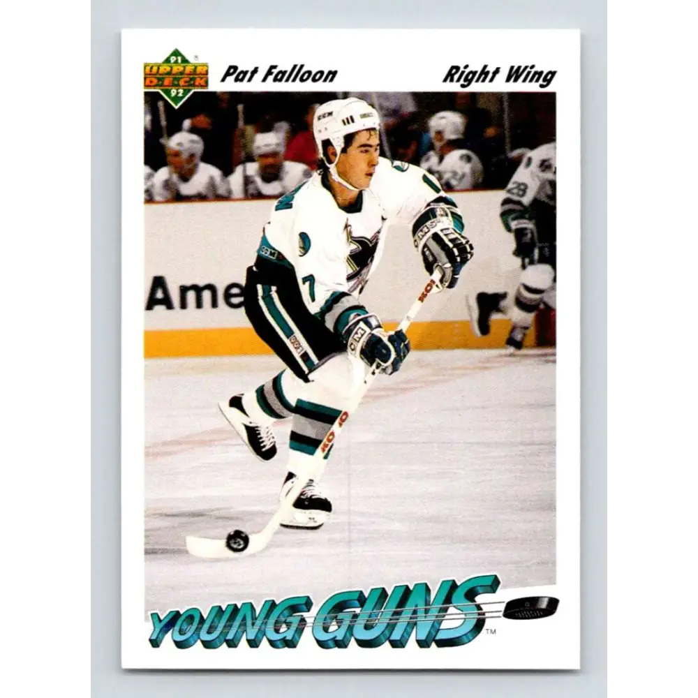 1991-92 Upper Deck #593 Pat Falloon NM-MT San Jose Sharks Hockey Card