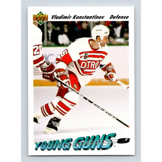1991-92 Upper Deck #594 Vladimir Konstantinov NM-MT RC Rookie Detroit Red Wings Hockey Card