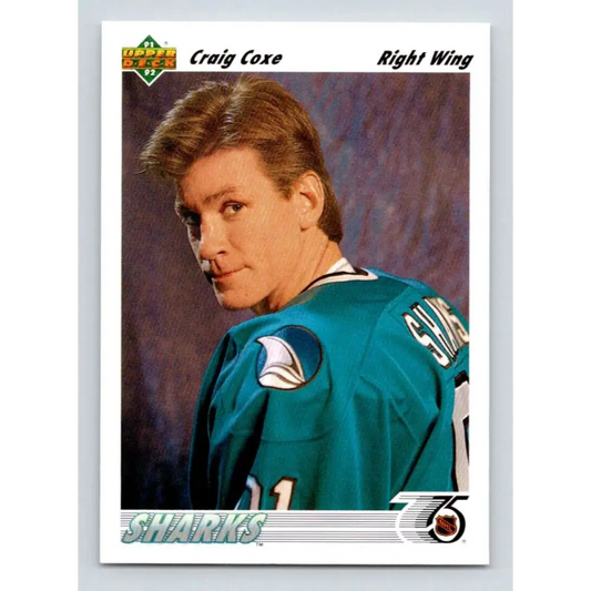 1991-92 Upper Deck #60 Craig Coxe NM-MT Hockey Card