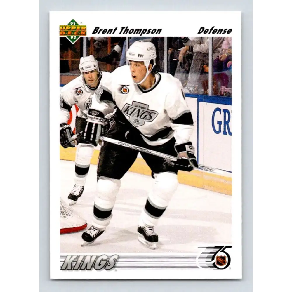 1991-92 Upper Deck #608 Brent Thompson NM-MT RC Rookie Los Angeles Kings Hockey Card
