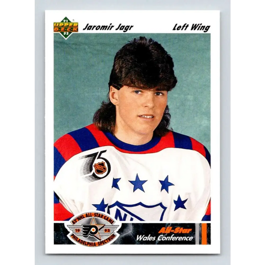 1991-92 Upper Deck #617 Jaromir Jagr AS NM-MT Pittsburgh Penguins Hockey Card
