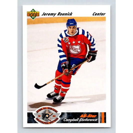 1991-92 Upper Deck #629 Jeremy Roenick AS NM-MT Chicago Blackhawks Hockey Card