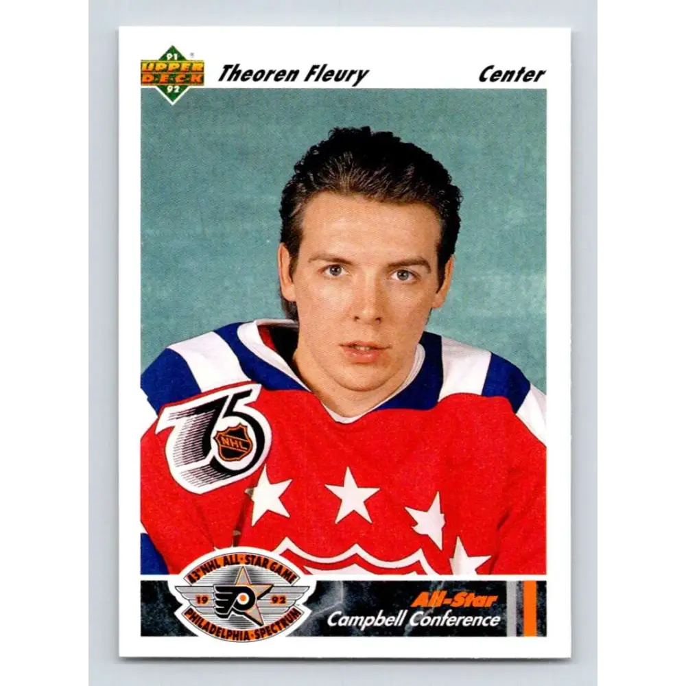 1991-92 Upper Deck #630 Theo Fleury AS NM-MT Calgary Flames Hockey Card
