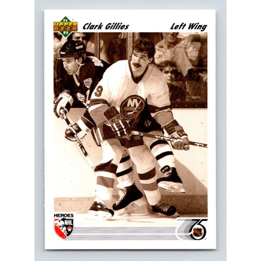 1991-92 Upper Deck #640 Clark Gillies NM-MT Hockey Card