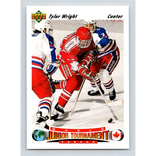 1991-92 Upper Deck #686 Tyler Wright NM-MT RC Rookie Hockey Card