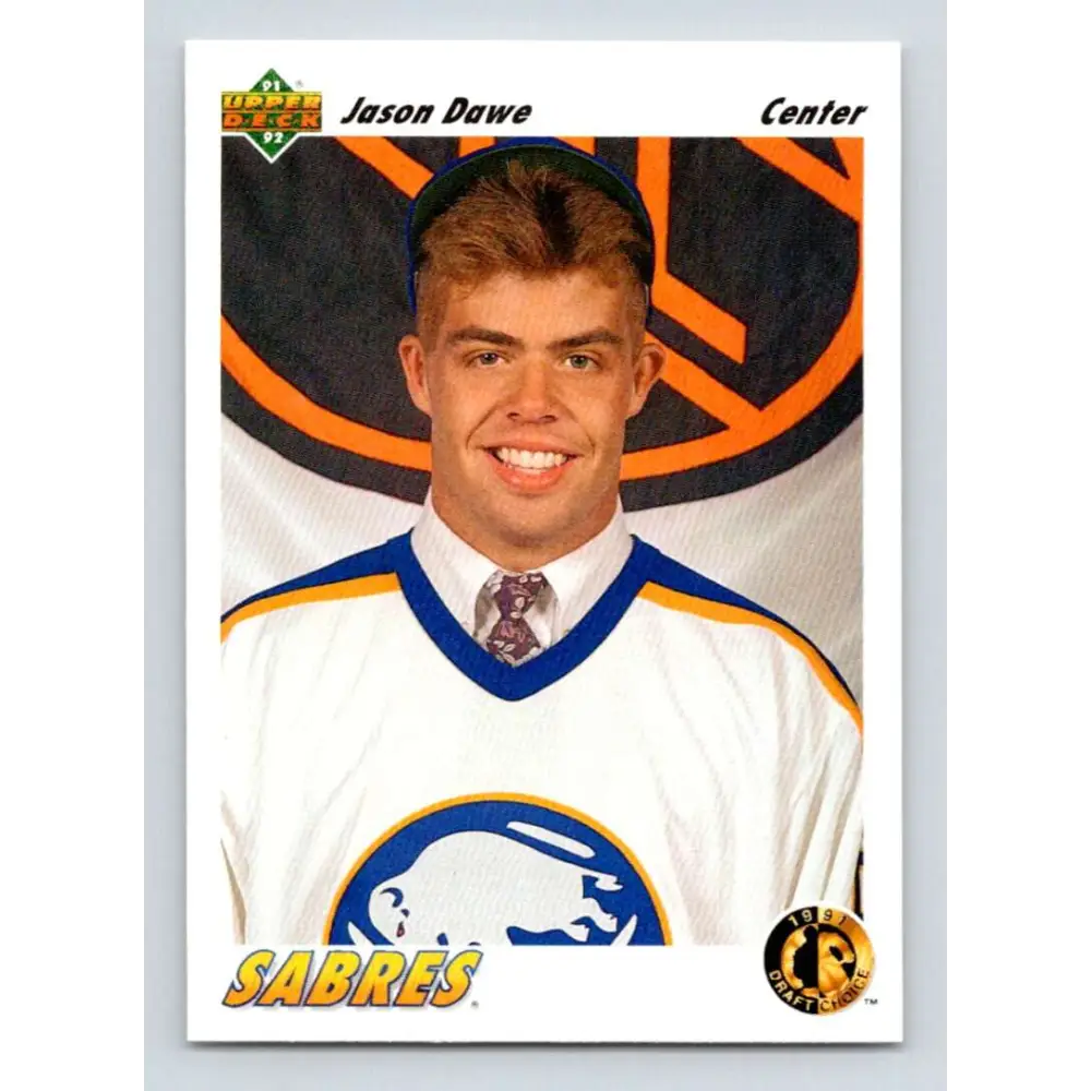1991-92 Upper Deck #75 Jason Dawe NM-MT RC Rookie Hockey Card