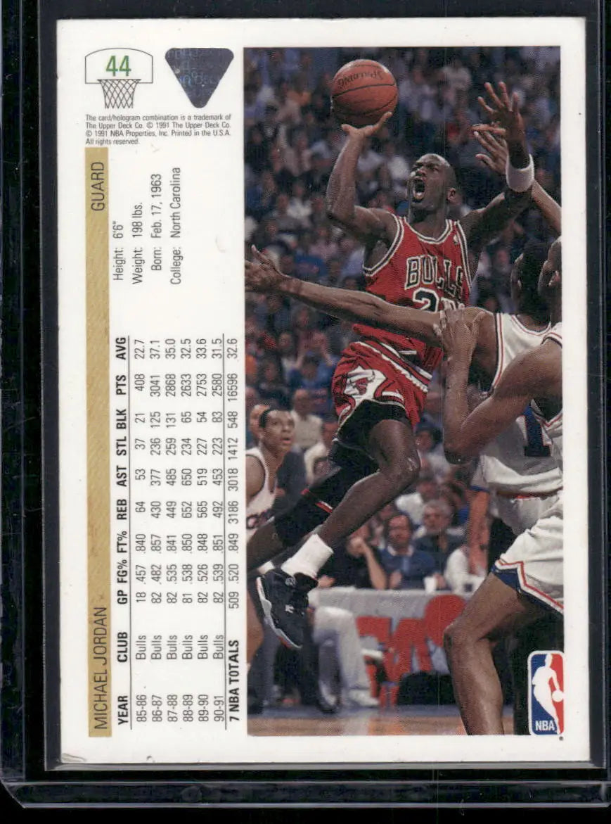 Upper Deck Michael Jordan basketball card from 1991-92 Upper Deck Michael Jordan series
