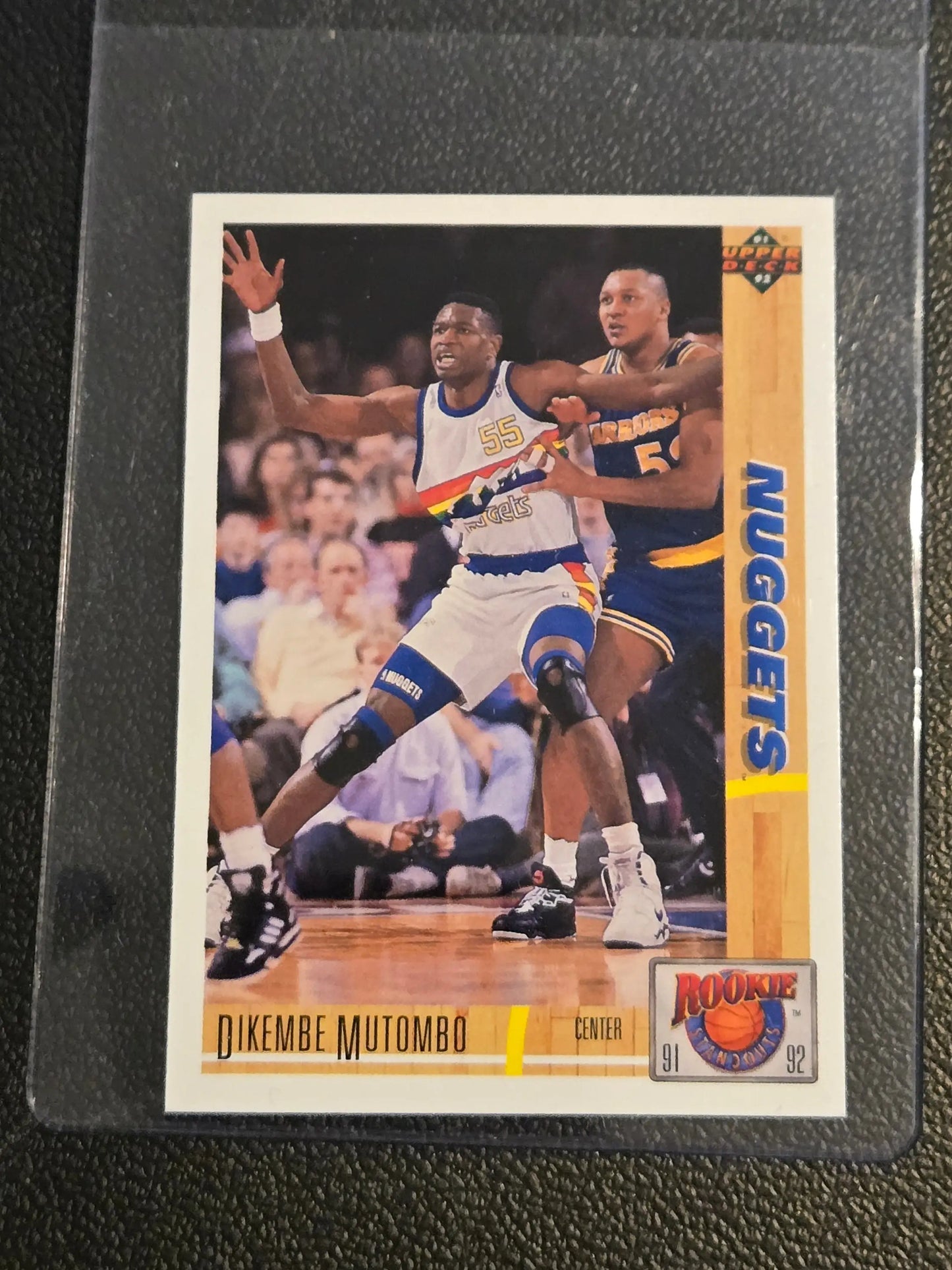 Dikembe Mutombo rookie card 1991-92 Upper Deck R29 Dikembe Mutombo Standouts