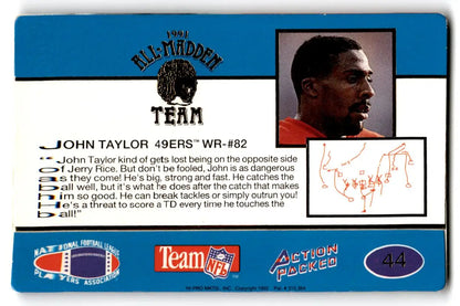 1991 Action Packed All-Madden #44 John Taylor - Trading Cards