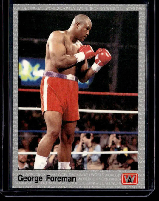 George Foreman boxing card 1991 All World #16 George Foreman NM-MT