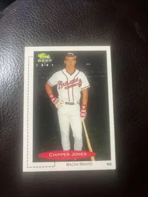 Chipper Jones baseball card from 1991 Classic Best Minor League series