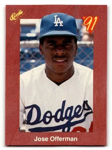 1991 Classic II #T37 Jose Offerman Los Angeles Dodgers Baseball Card ID:52745 - Baseball Card