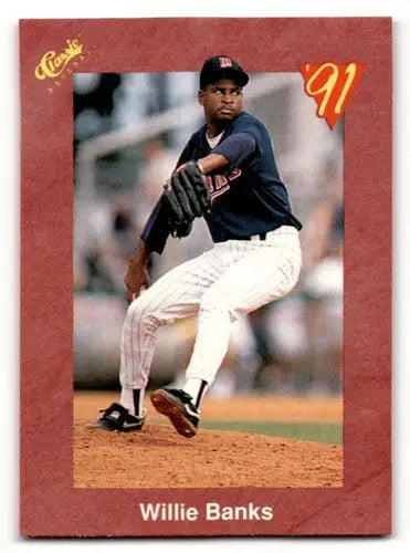 1991 Classic II #T57 Willie Banks Minnesota Twins Baseball Cards ID:52754 - Baseball Cards