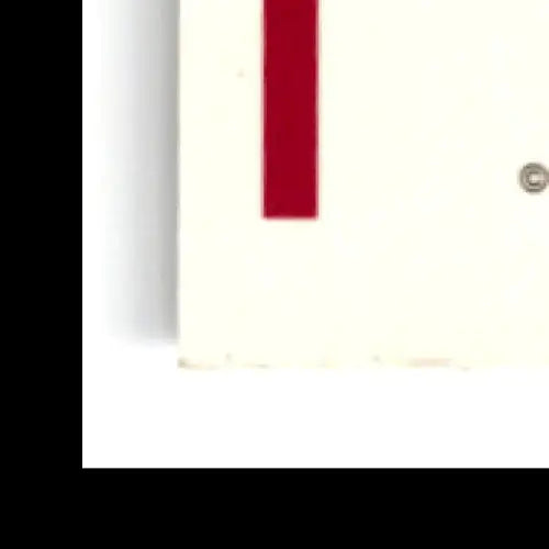 White board with red stripe and silver screw from 1991 Classic Multi-Sport Kevin Lynch Four Sport Kevin