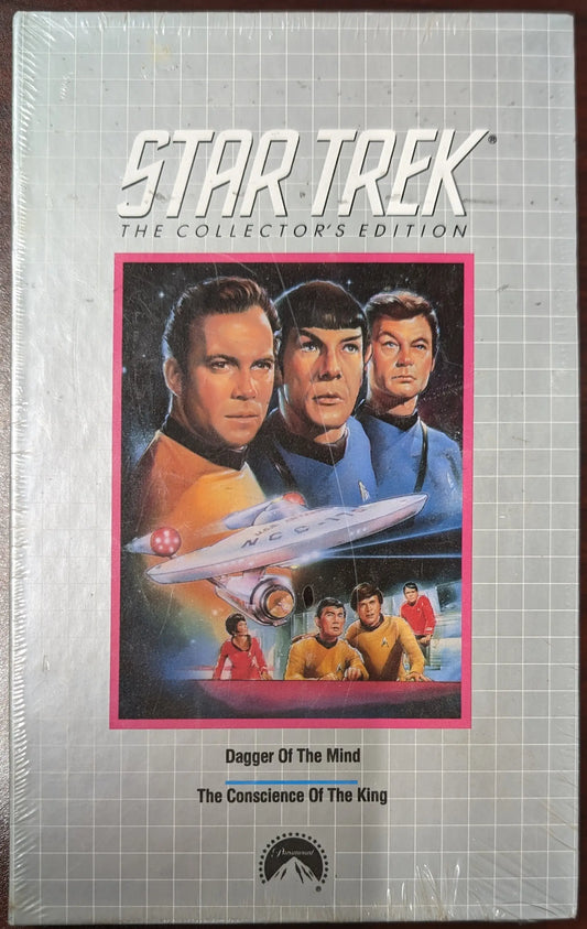VHS tape box for Star Trek Collector’s Edition by Columbia House featuring iconic characters