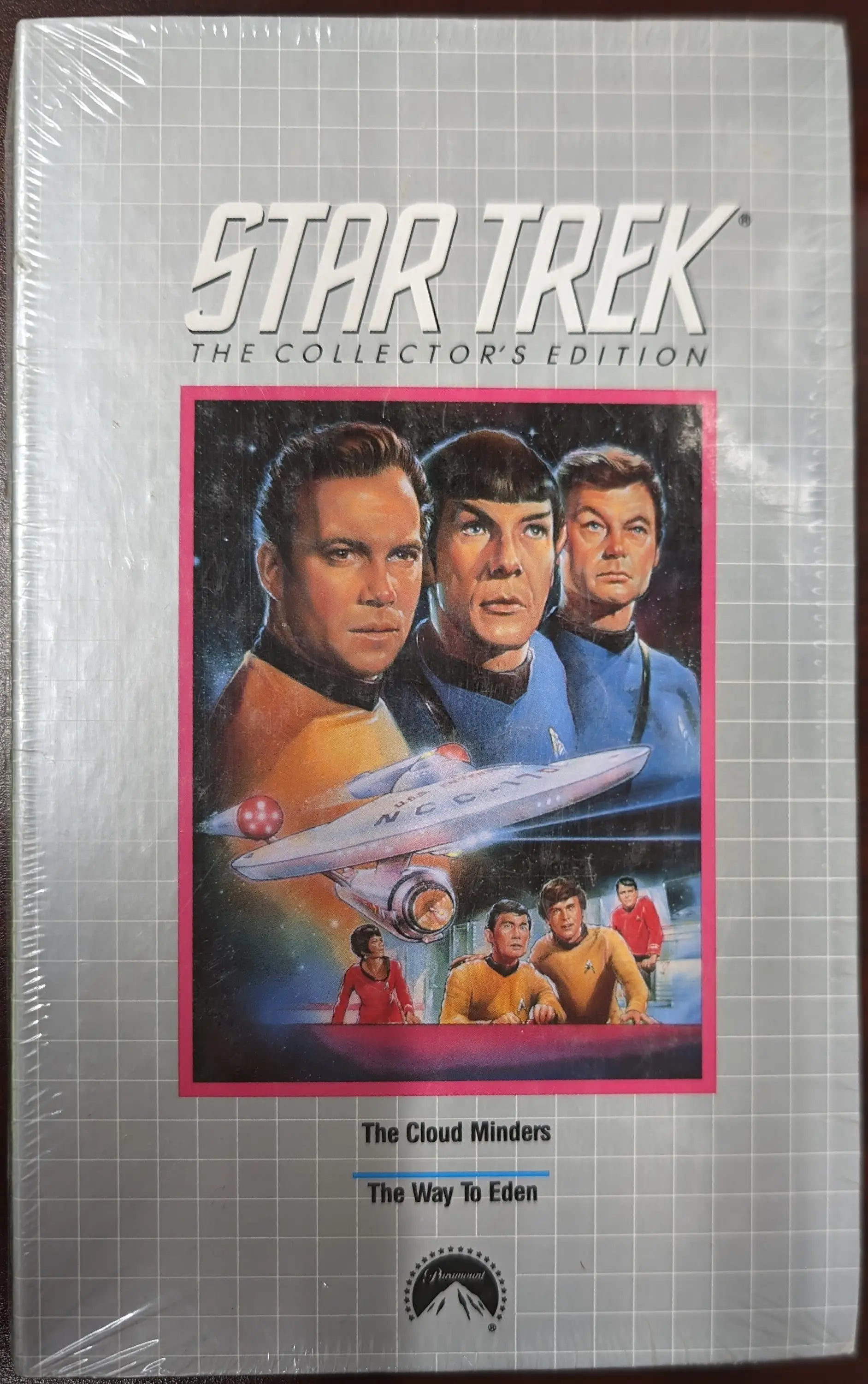 Star Trek VHS box for The Cloud Minders in 1991 Columbia House Collector’s Edition