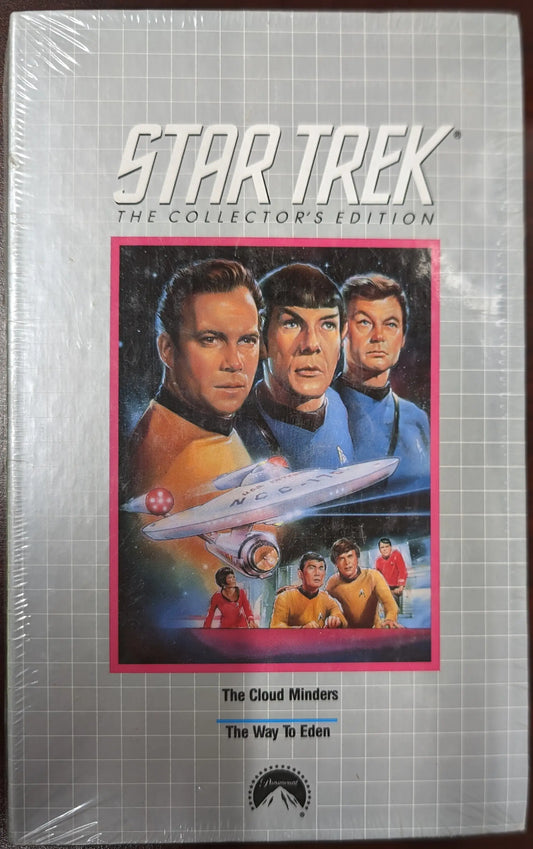 Star Trek VHS box for The Cloud Minders in 1991 Columbia House Collector’s Edition