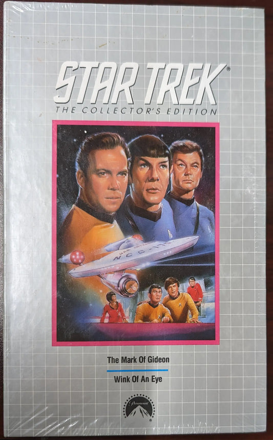 Columbia House Star Trek VHS case featuring original series artwork and characters