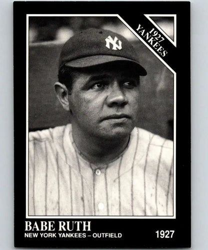 Babe Ruth baseball card from 1991 Conlon Collection featuring New York Yankees player
