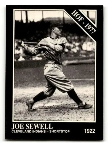 1991 Conlon Collection TSN #40b Joe Sewell ’HOF’ w/Year Banner on Front ID:52889 - Baseball Card