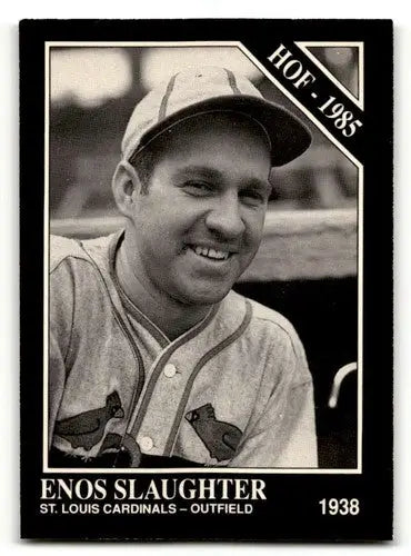 1991 Conlon Collection TSN #56b Enos Slaughter ’HOF’ w/Year Banner on F ID:52886 - Trading Cards