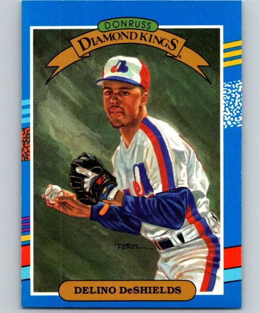 Delino DeShields Montreal Expos Baseball Card from Donruss Diamond Kings series