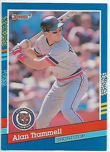 1991 Donruss #118 Alan Trammell baseball card with original gloss from Simply Sandoval