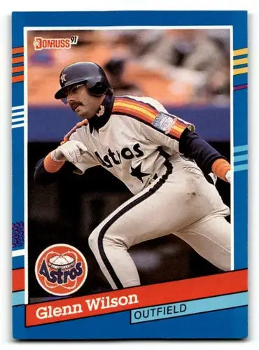 1991 Donruss #156 Glenn Wilson Houston Astros Baseball Cards EX/NM ID:57676 - Baseball Cards