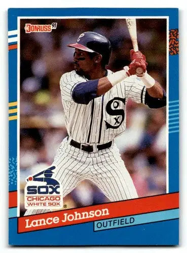 1991 Donruss #259 Lance Johnson Chicago White Sox Baseball Cards EX/ ID:57652 - Baseball Cards