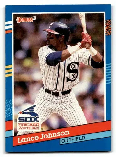 1991 Donruss #259 Lance Johnson Chicago White Sox Baseball Cards EX/ ID:57730 - Baseball Cards