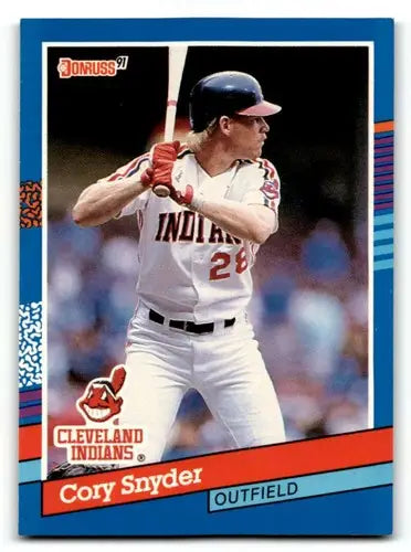 1991 Donruss #288 Cory Snyder Cleveland Indians Baseball Cards EX/NM ID:57702 - Trading Cards