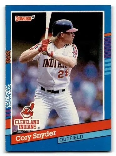 1991 Donruss #288 Cory Snyder Cleveland Indians Baseball Cards EX/NM ID:57690 - Baseball Cards