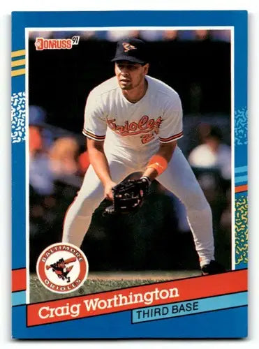 1991 Donruss #293 Craig Worthington Baltimore Orioles Baseball Cards ID:57684 - Baseball Cards