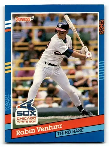 1991 Donruss #315 Robin Ventura Chicago White Sox Baseball Cards EX/ ID:57666 - Baseball Cards