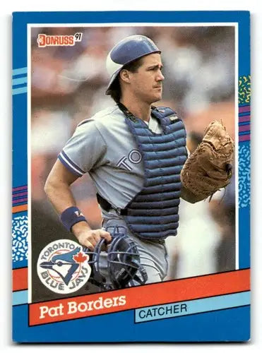 1991 Donruss #317 Pat Borders Toronto Blue Jays Baseball Cards EX/NM ID:57708 - Baseball Cards