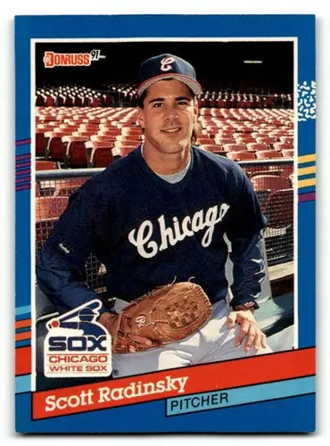 1991 Donruss #332 Scott Radinsky Chicago White Sox Baseball Cards EX ID:57653 - Baseball Cards