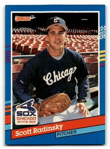 1991 Donruss #332 Scott Radinsky Chicago White Sox Baseball Cards EX ID:57661 - Baseball Cards