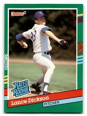 Lance Dickson baseball card 1991 Donruss #424a featuring 424a Lance Dickson design