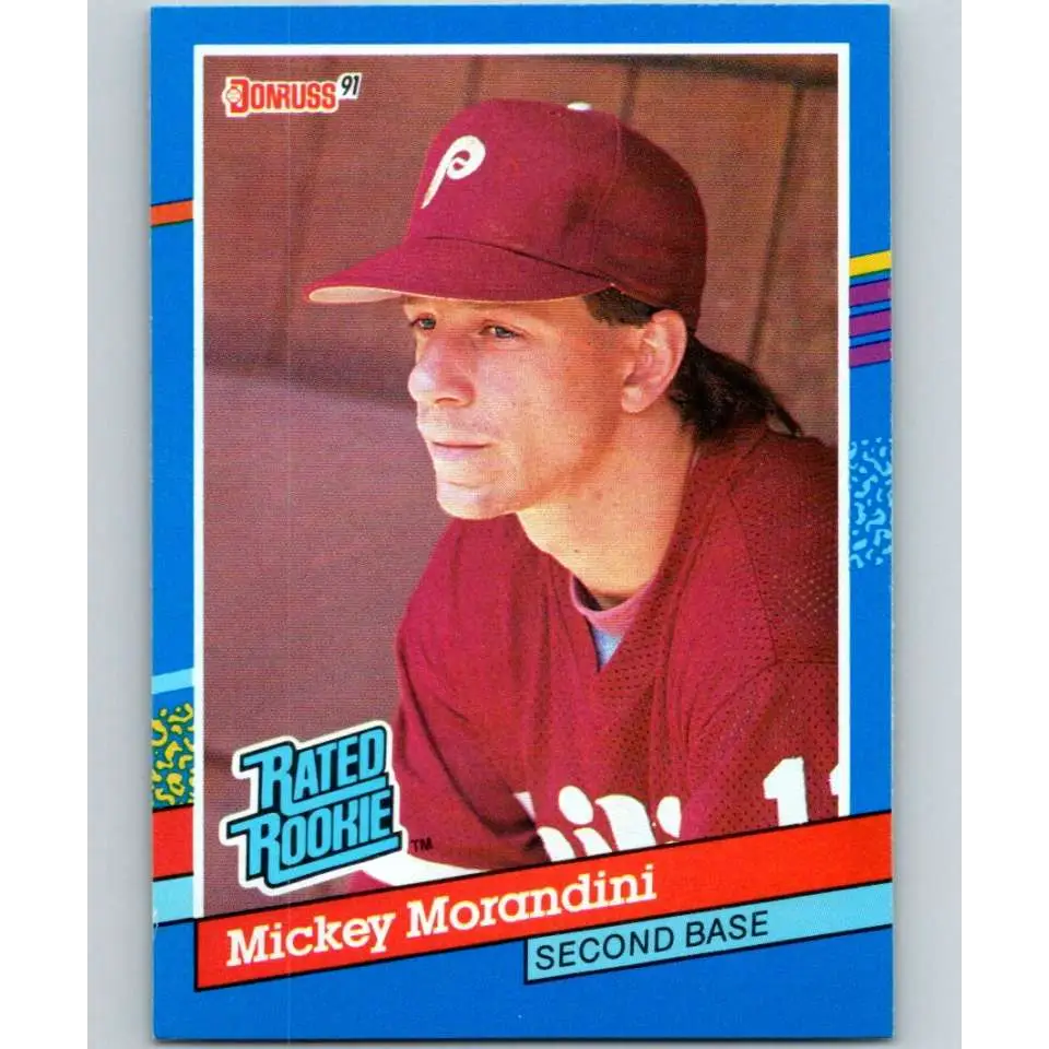 1991 Donruss #44 Mickey Morandini RR NM-MT Philadelphia Phillies Baseball Card