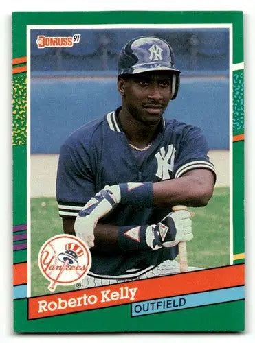 1991 Donruss #538 Roberto Kelly New York Yankees Baseball Cards EX/N ID:57738 - Baseball Cards