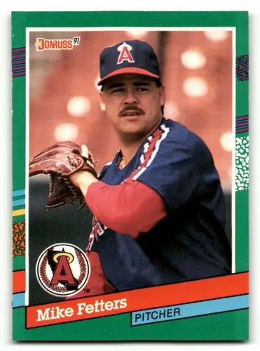 1991 Donruss #565 Mike Fetters California Angels Baseball Cards EX/N ID:57726 - Baseball Cards