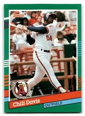 Baseball card of Chili Davis from the 1991 Donruss #580b Chili Davis collection